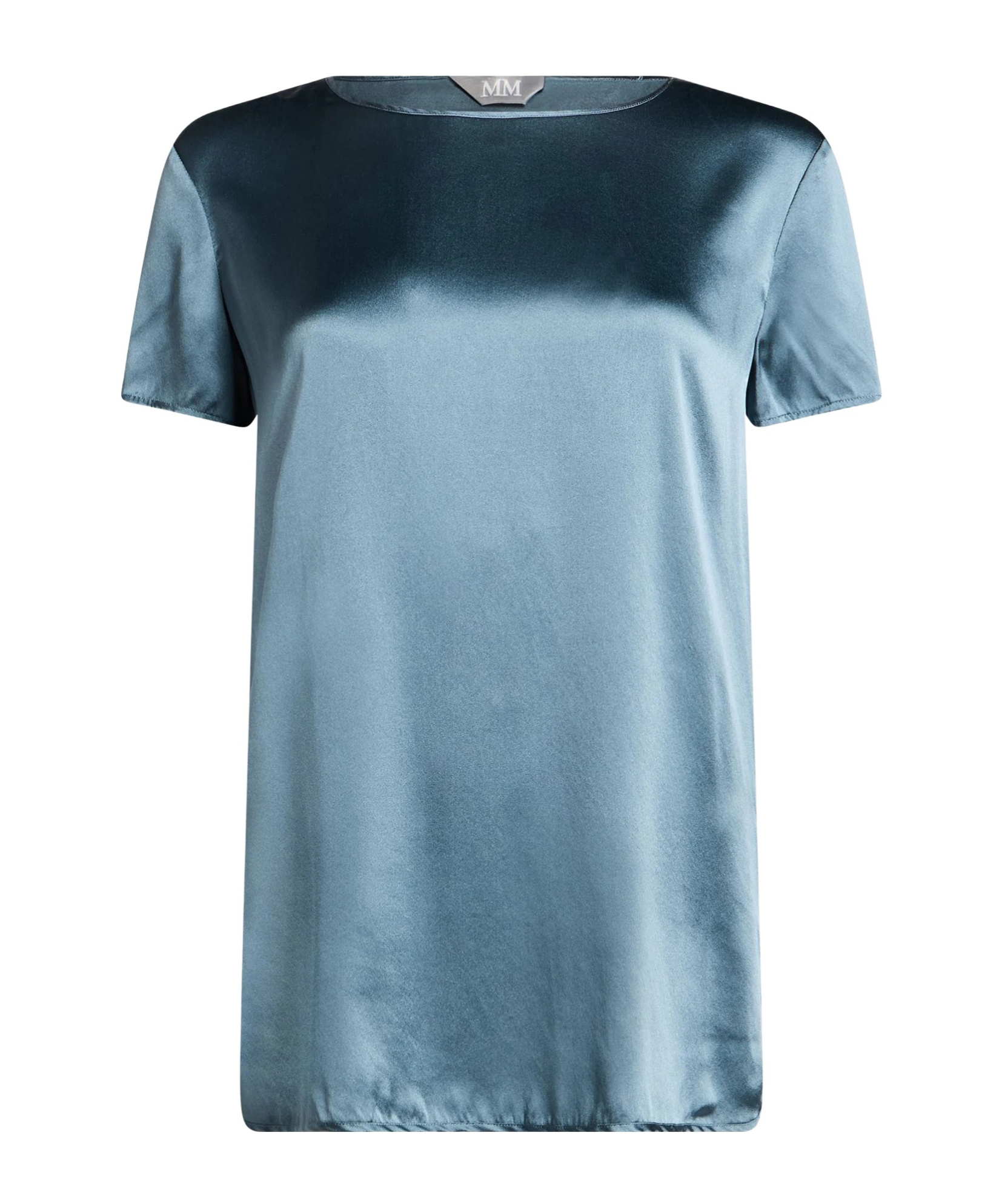 Max Mara Solid Colour Tops In Blue