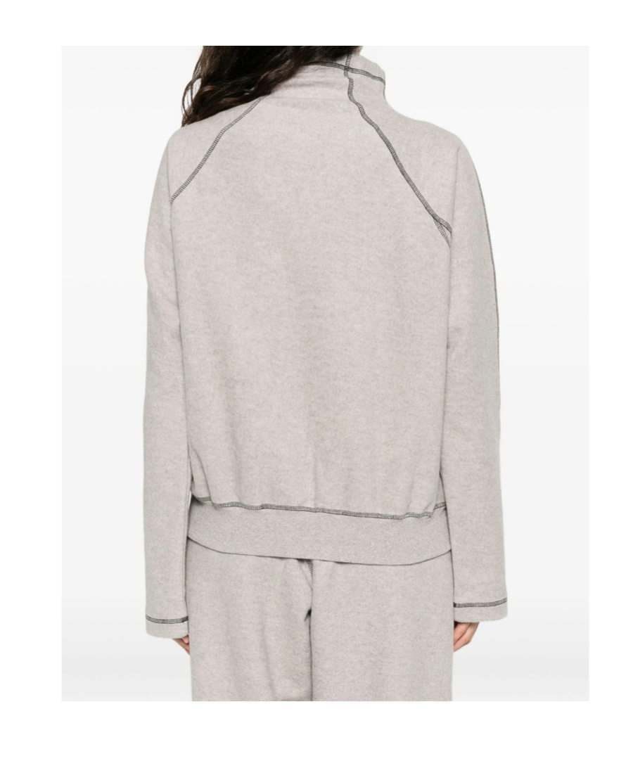 Baserange Contrast-stitch Sweatshirt In Gray