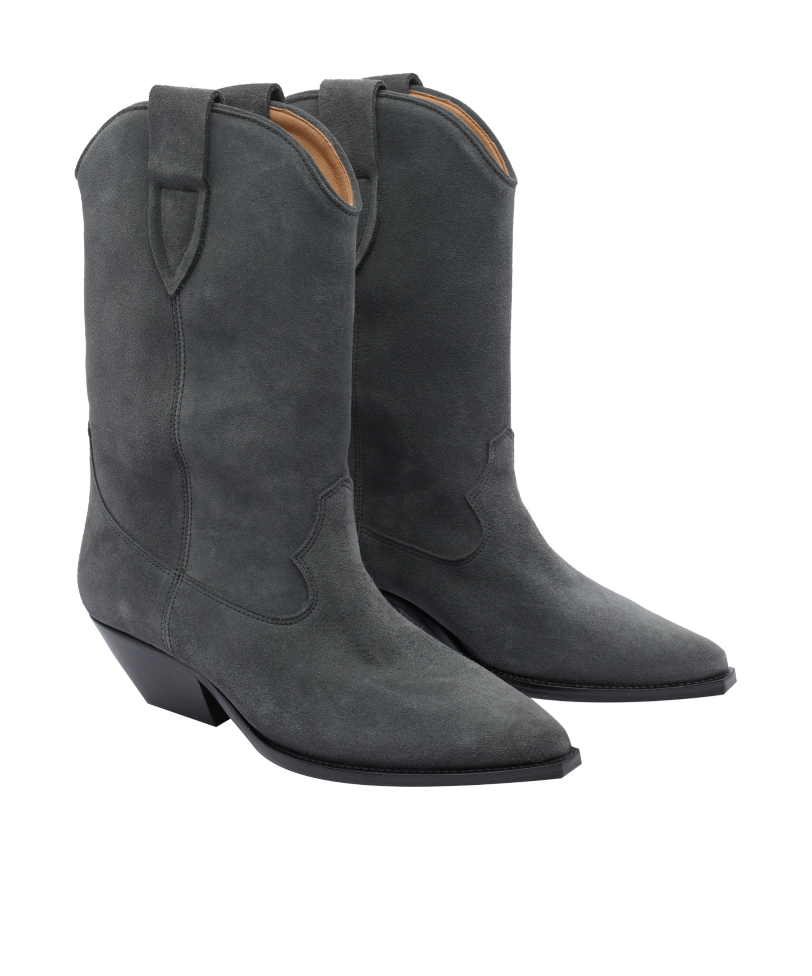 Isabel Marant Duerto Pointed-toe Suede Heeled Cowboy Boots In Multi
