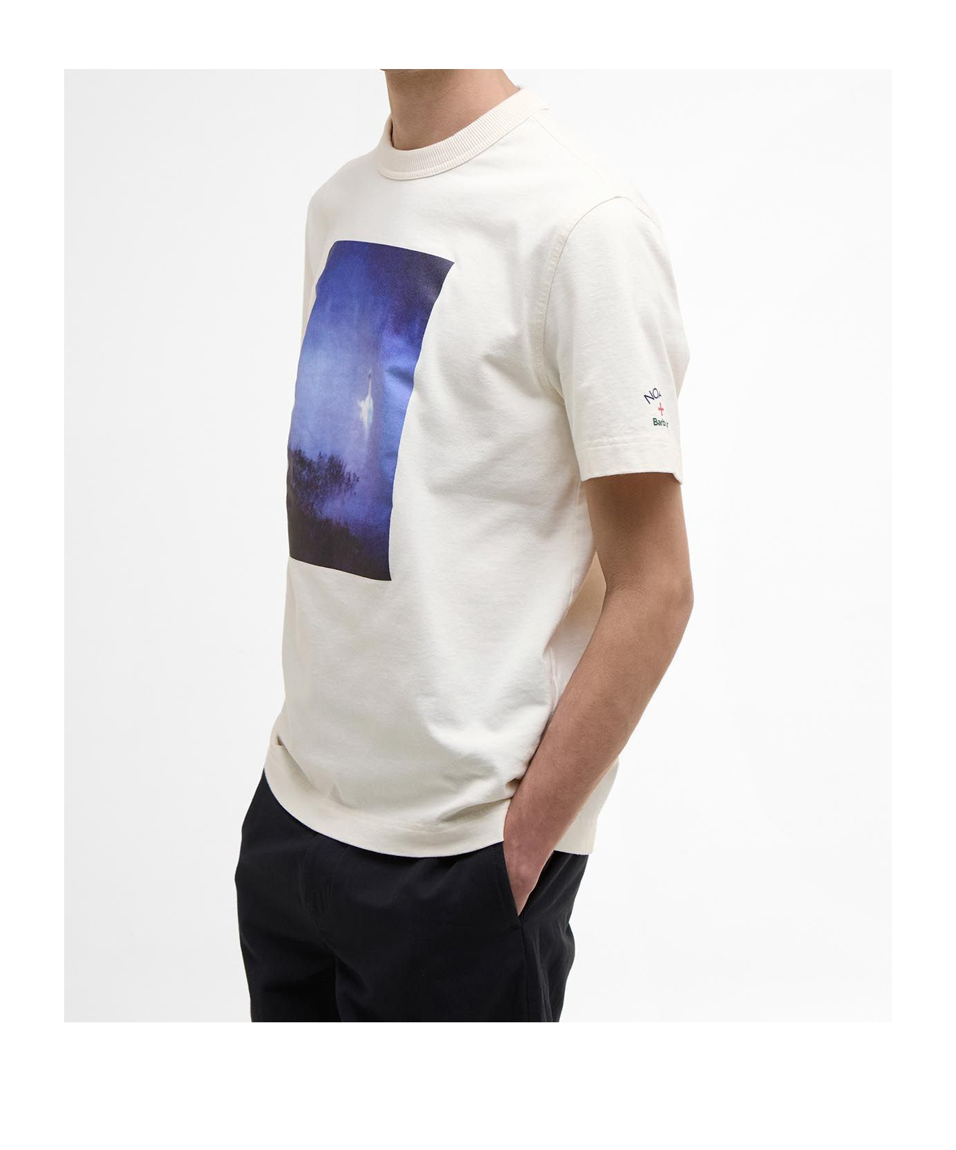 Shop Barbour X Noah Archive T-shirt In White