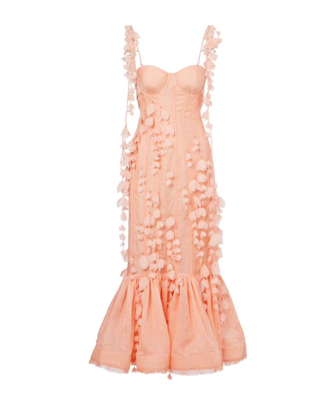 Zimmermann Midi Dress In Nude