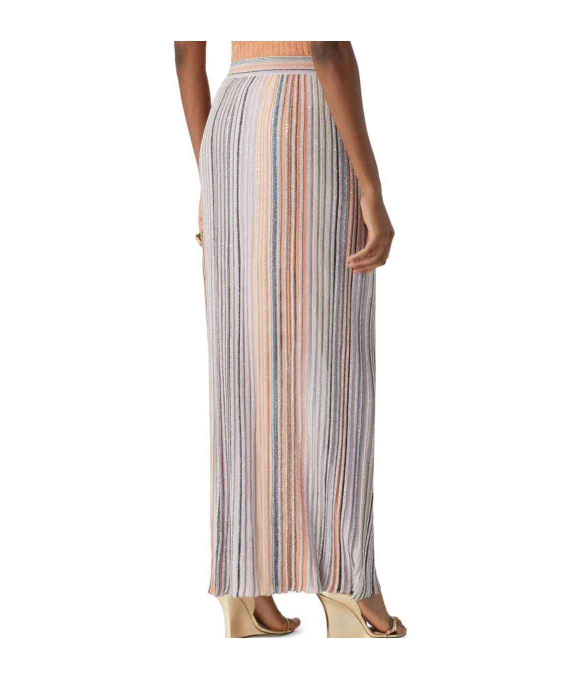 Shop Missoni Patterned Skirt In Gray