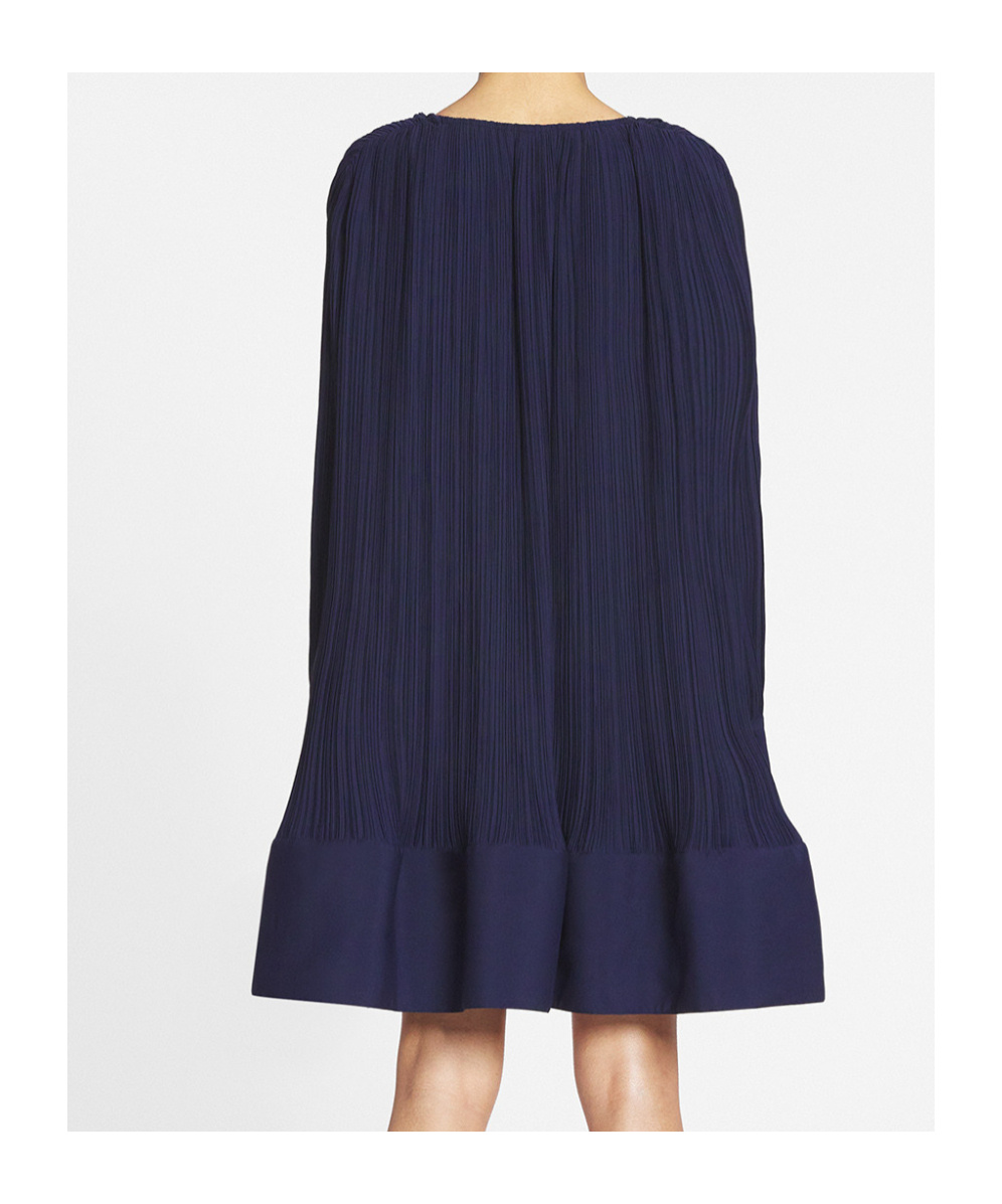 Lanvin Robe Courte Effet Cascade Pour Femme In Black