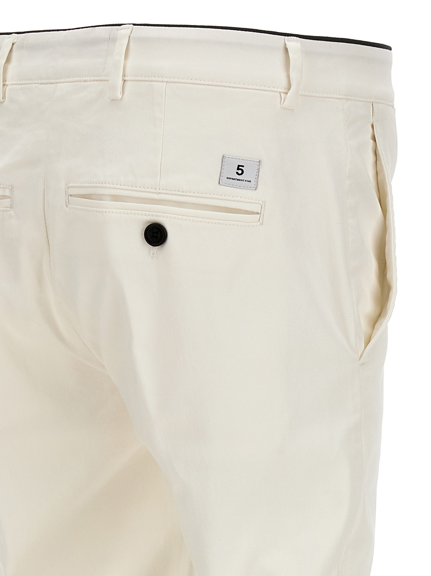 Department Five Prince Tailored Pants Back And Front Pockets In White