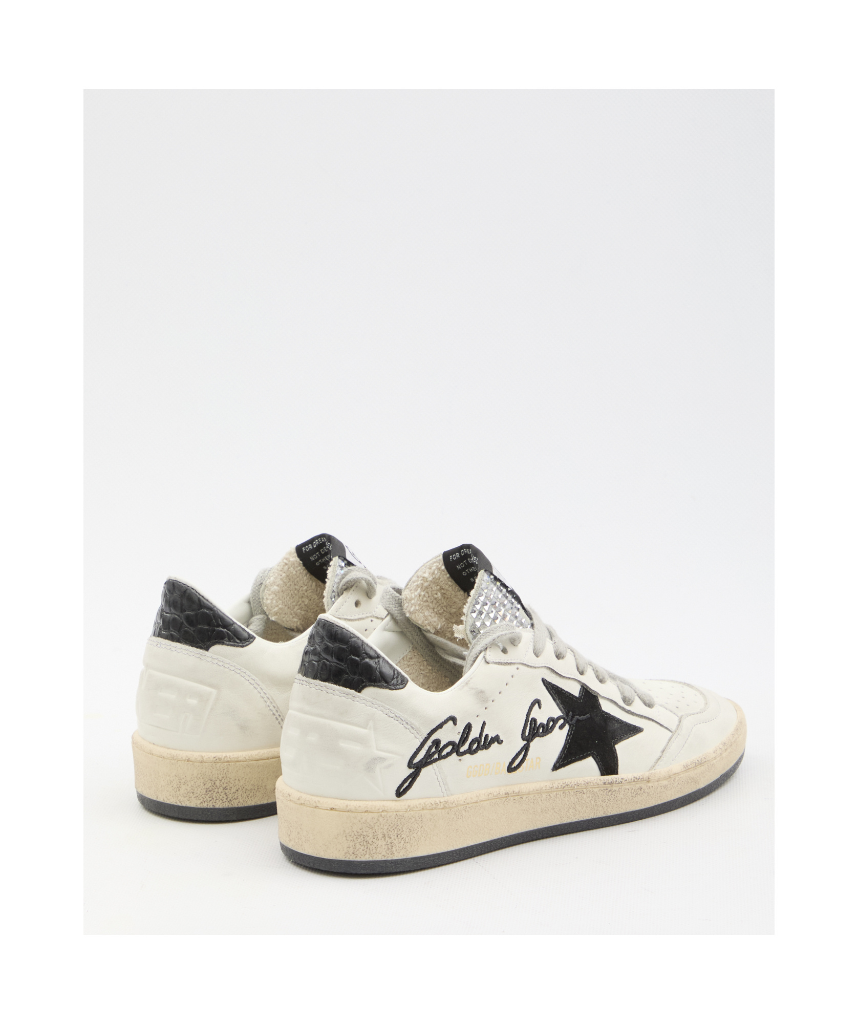 Shop Golden Goose Ball Star Trainers In White