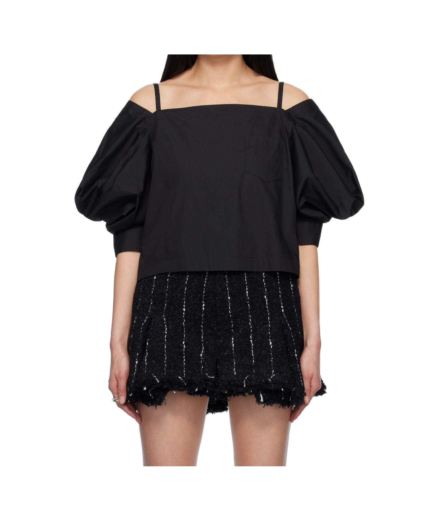 SACAI POPLIN BLOUSE