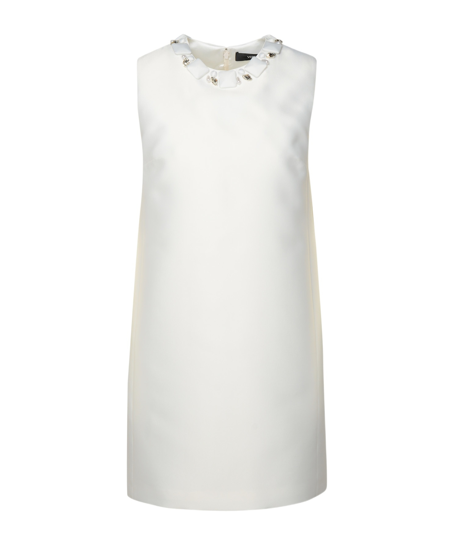 Versace White Silk Blend Dress In White