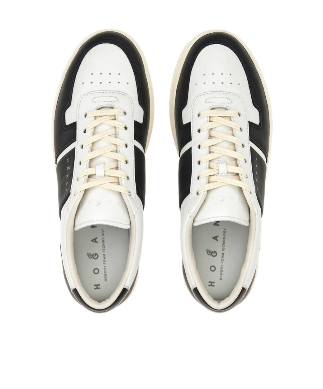 Hogan H668 Low-top Leather Sneakers In White