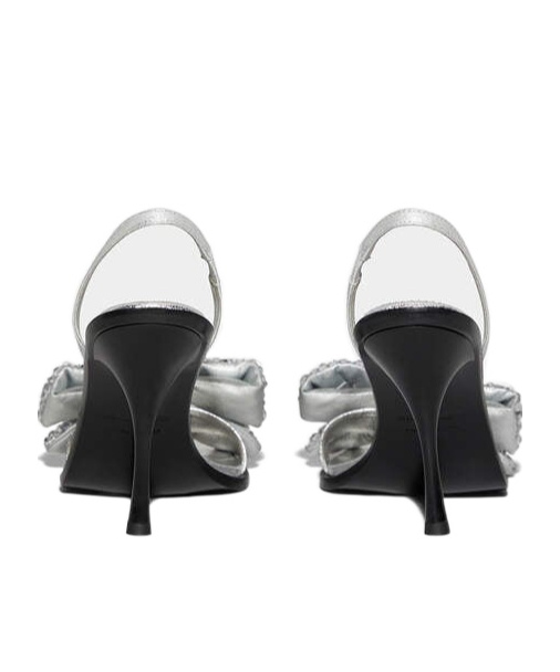Dsquared2 Bow Detailed Open Toe Sandals In Gray