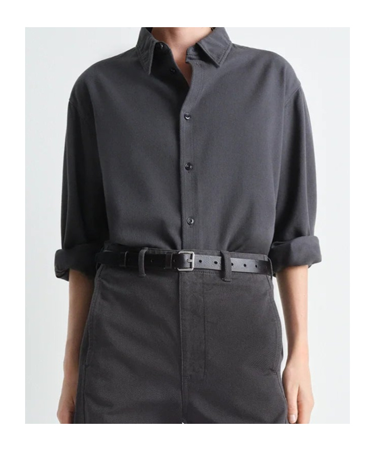 Lemaire Relaxed Shirt In Black