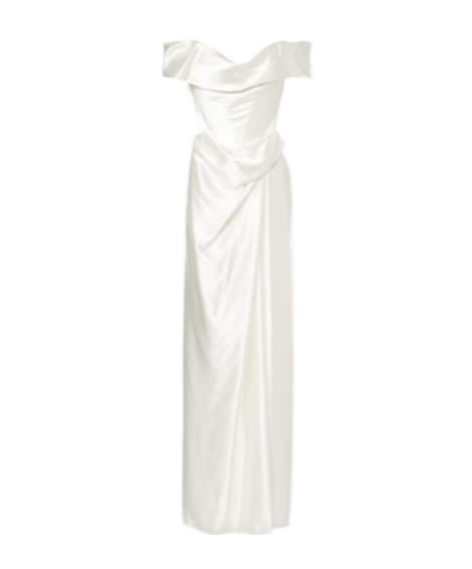 Vivienne Westwood Bridal Mabel Silk Satin Bustier Gown In White