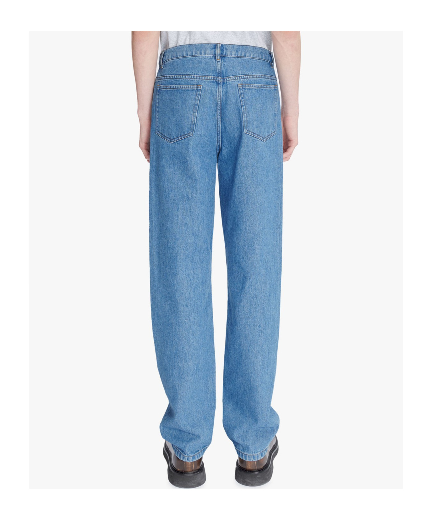 Apc Belt-loop Jeans In Blue