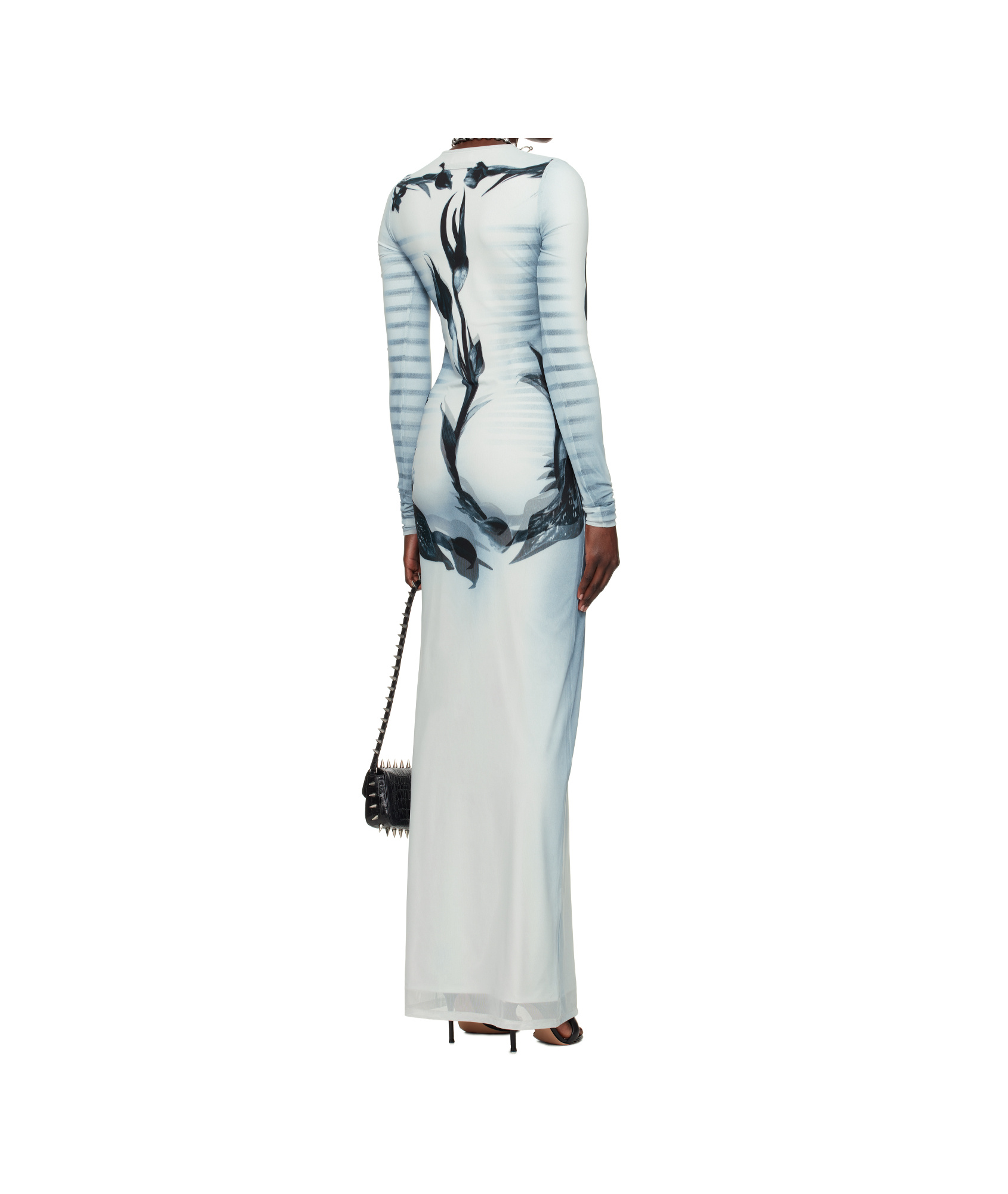 Jean Paul Gaultier Long Sleeve Dress In Green