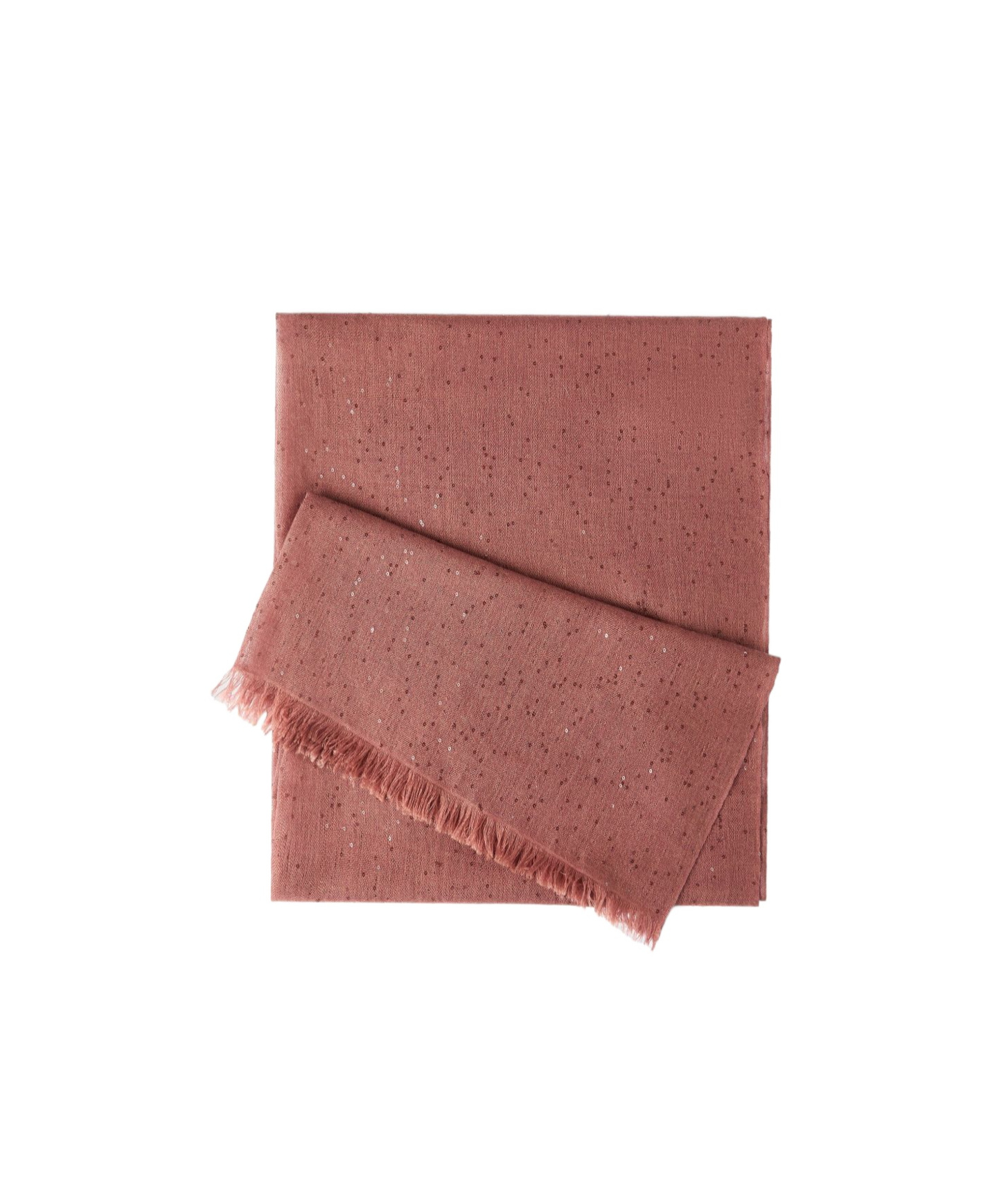 Brunello Cucinelli Schal Mit Fransen In Orange