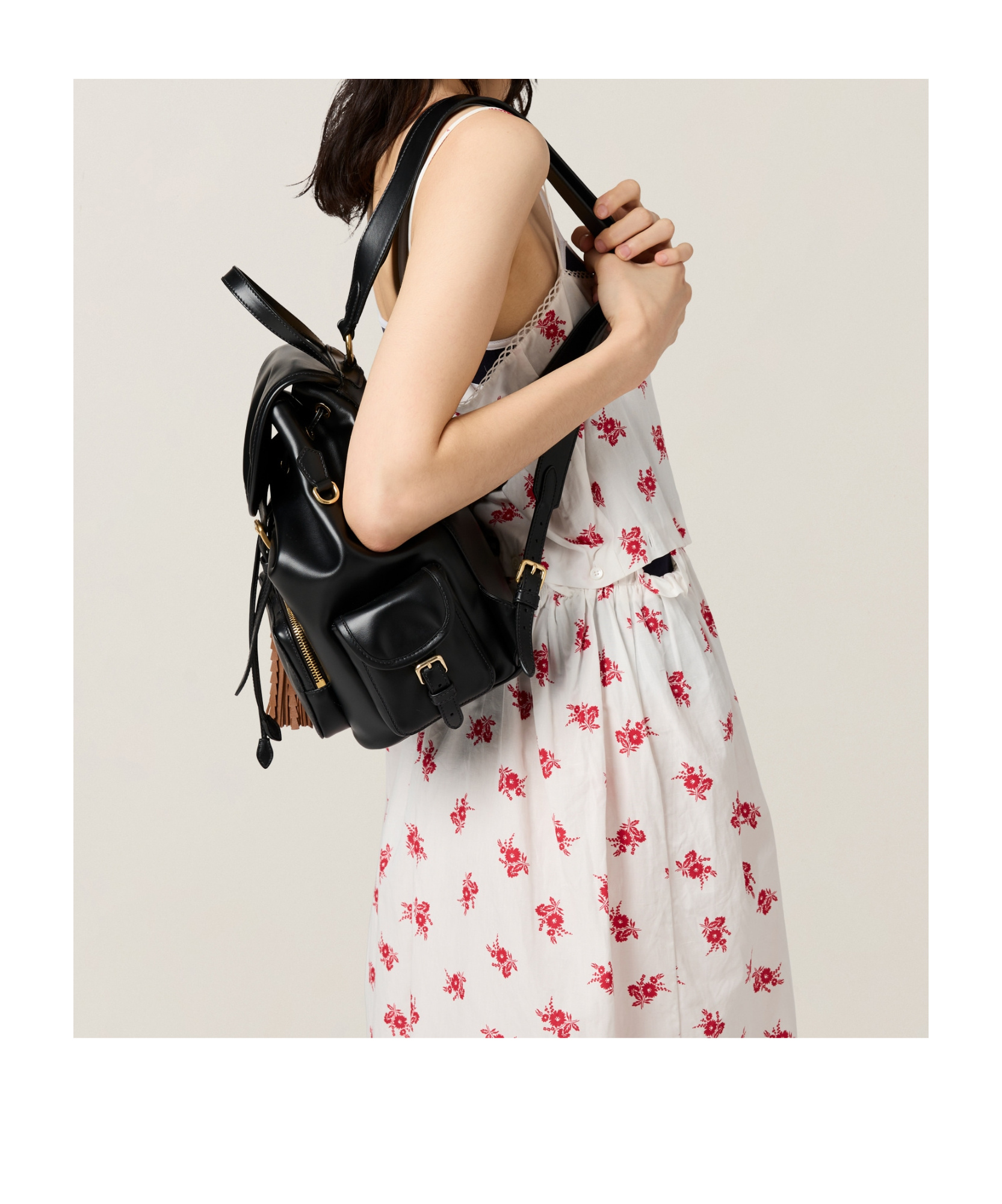 Miu Miu Leather Backpack