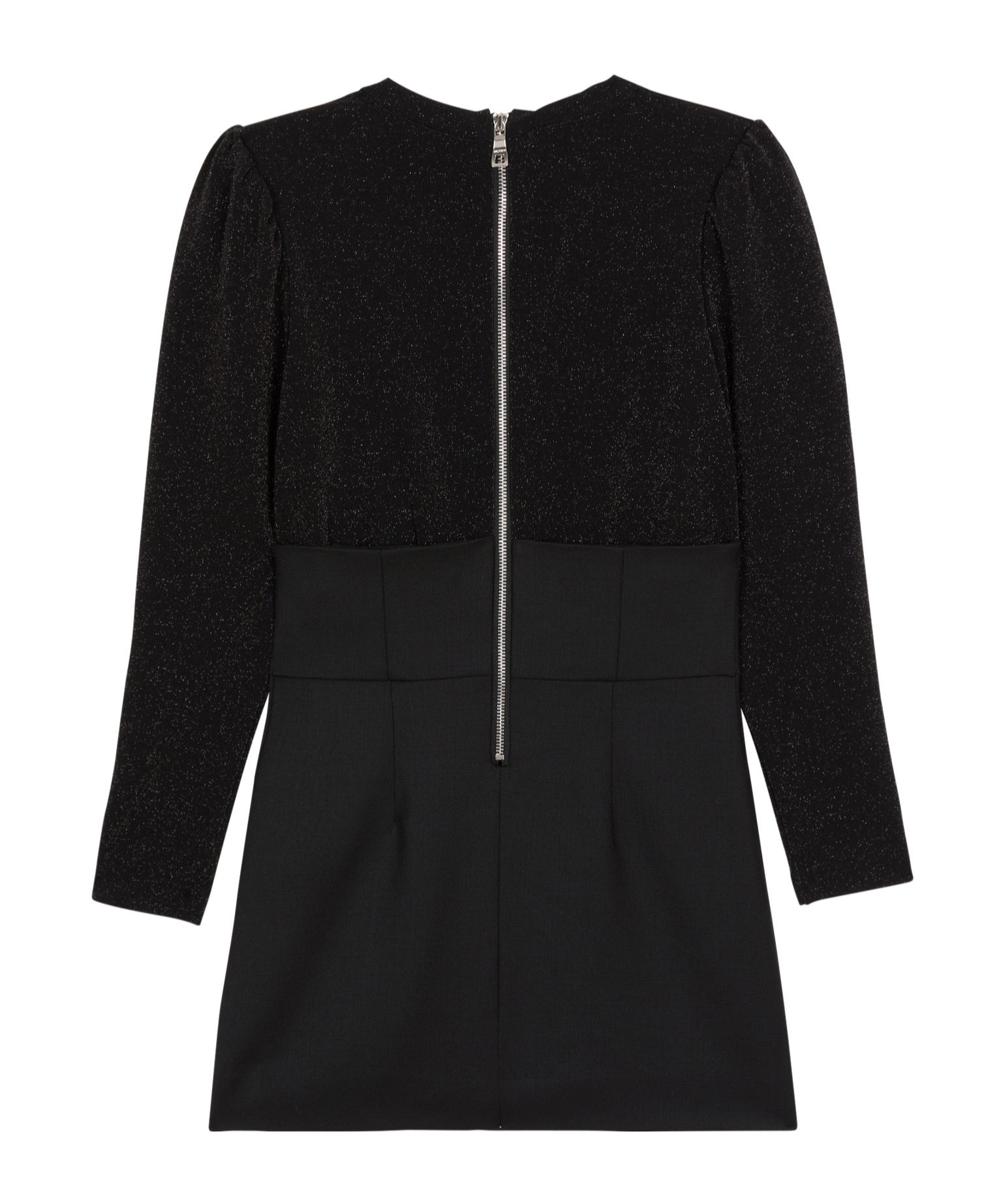 Shop Balmain Fitted Dress With Buttons In Black