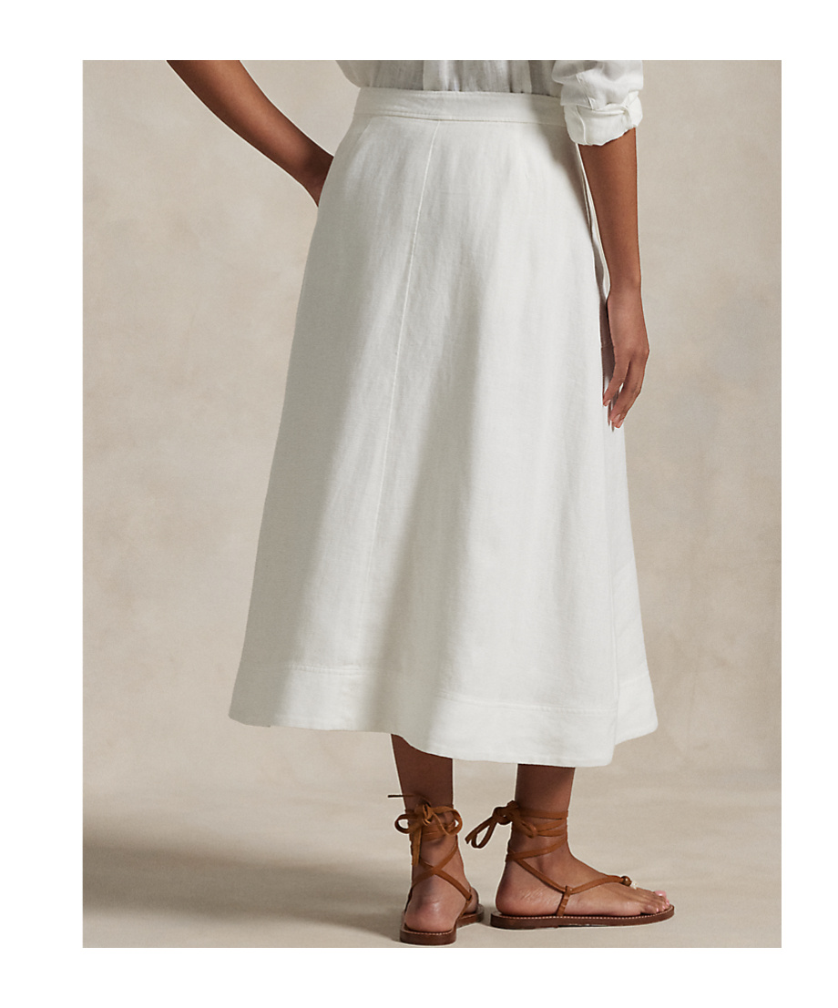 Polo Ralph Lauren Button-front Midi Skirt