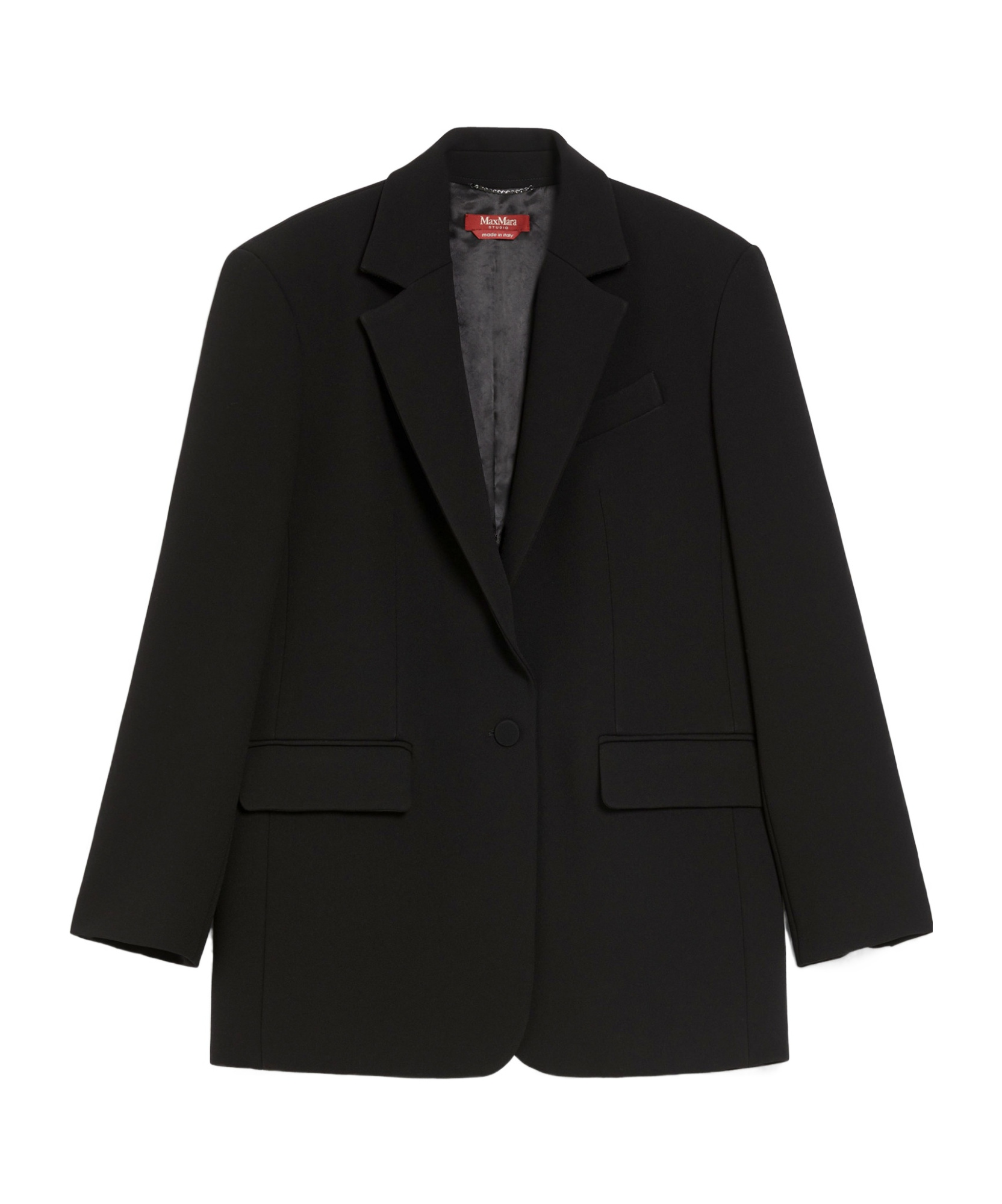 Max Mara Single-breasted Blazer In Black