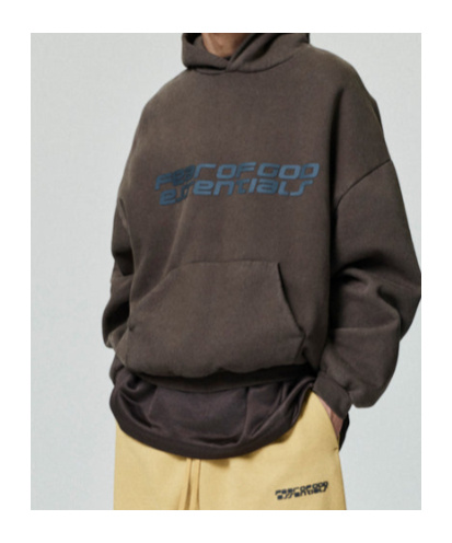 Essentials Heavy Fleece 90s Hoodie In Brown