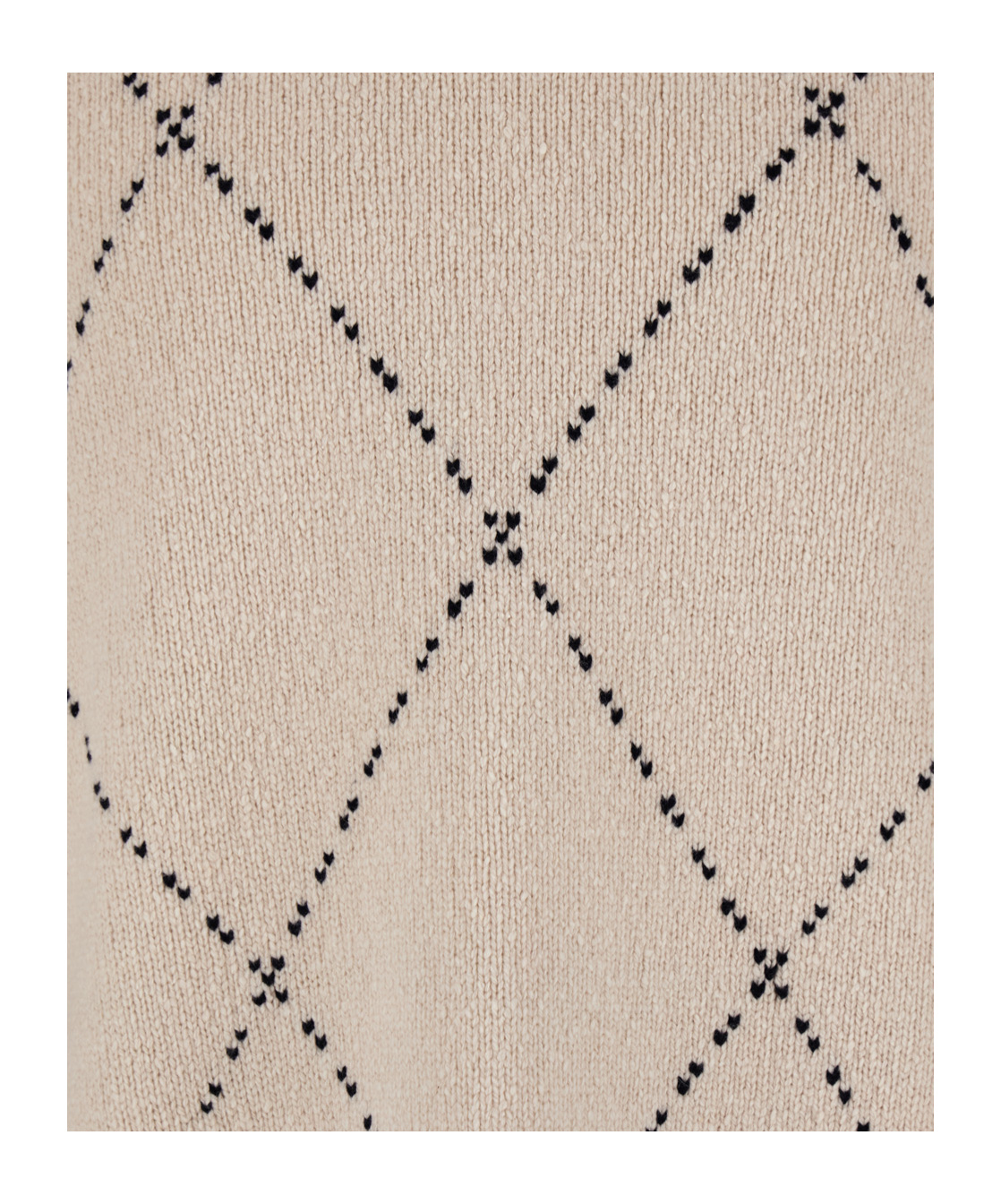 Eleventy Argyle-patterned Sweater In Nude
