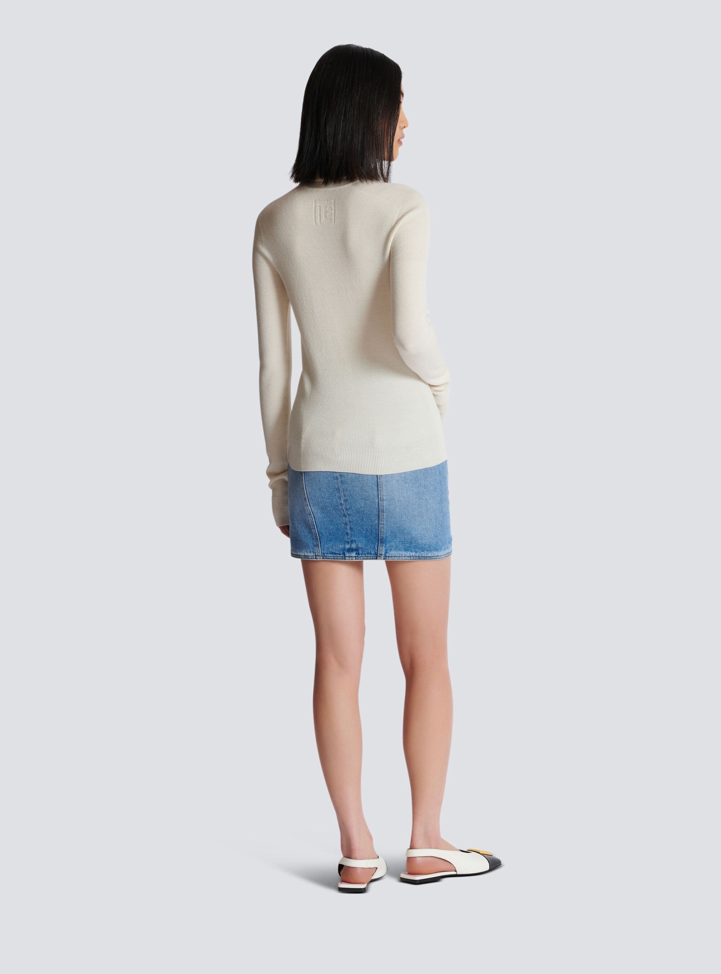 BALMAIN KNITTED TURTLENECK JUMPER