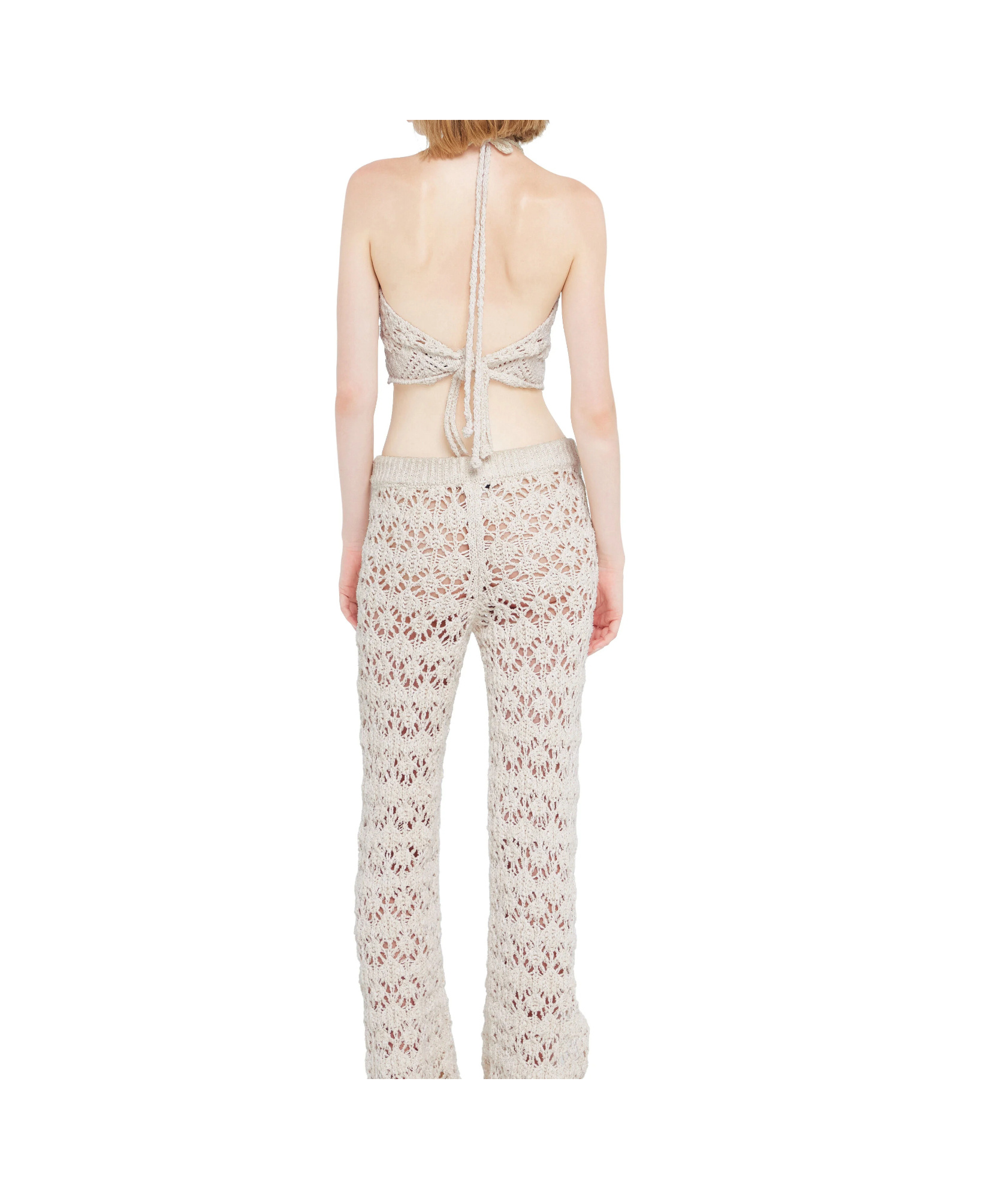 Alanui Lagoon Romance Cotton-blend Crochet Crop Top In White