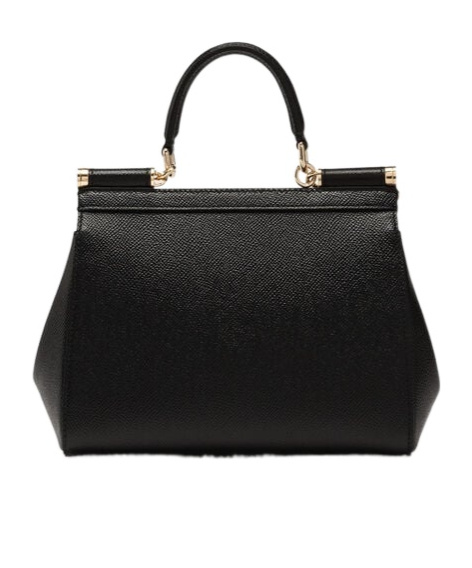 Dolce & Gabbana Medium Siicily Shoulder Bag In Black
