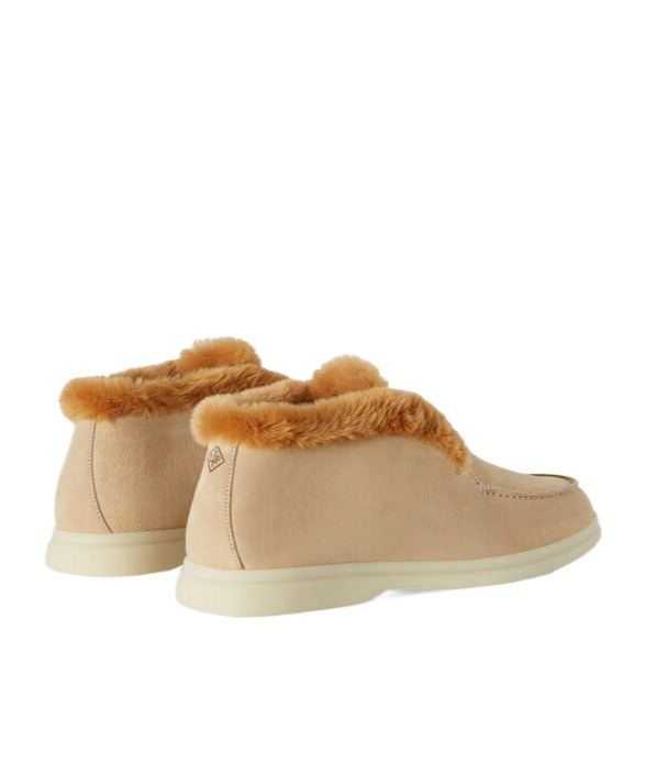 Shop Loro Piana Logo Pattern Short Boots