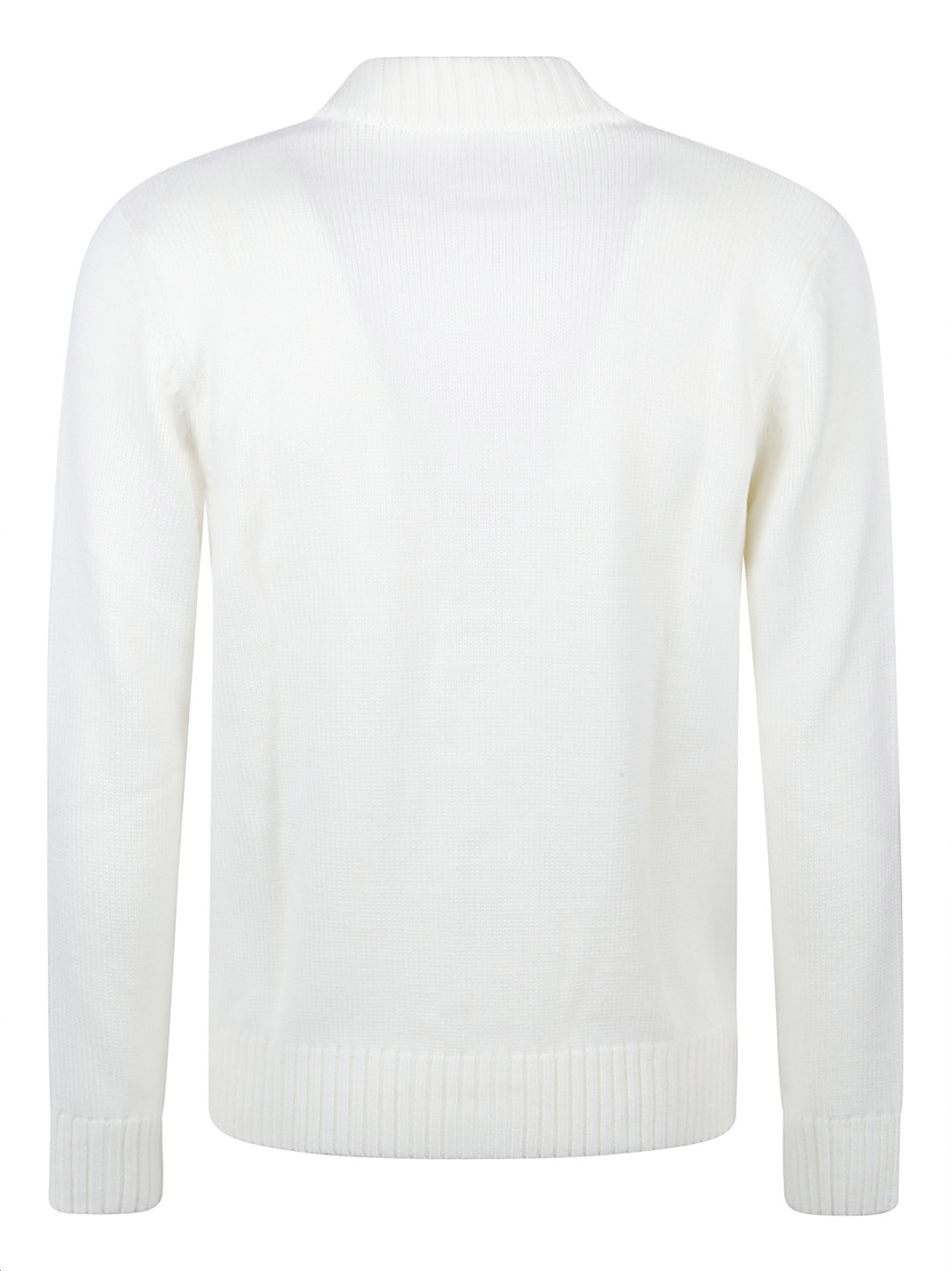 Eleventy Long-sleeved Sweater In White