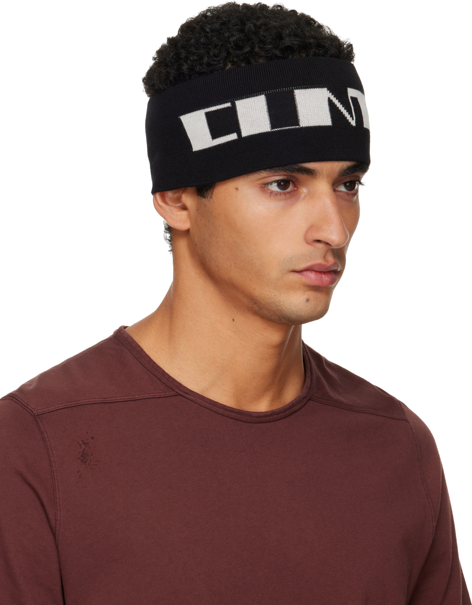 Rick Owens Drkshdw Black Concordians Cotton Headband In Black