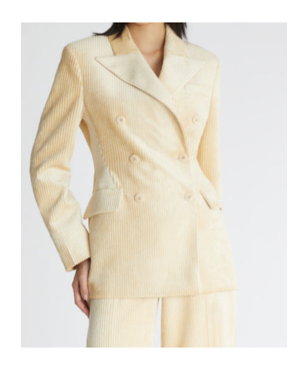 Ermanno Scervino Long-sleeved Suit Jacket In Nude