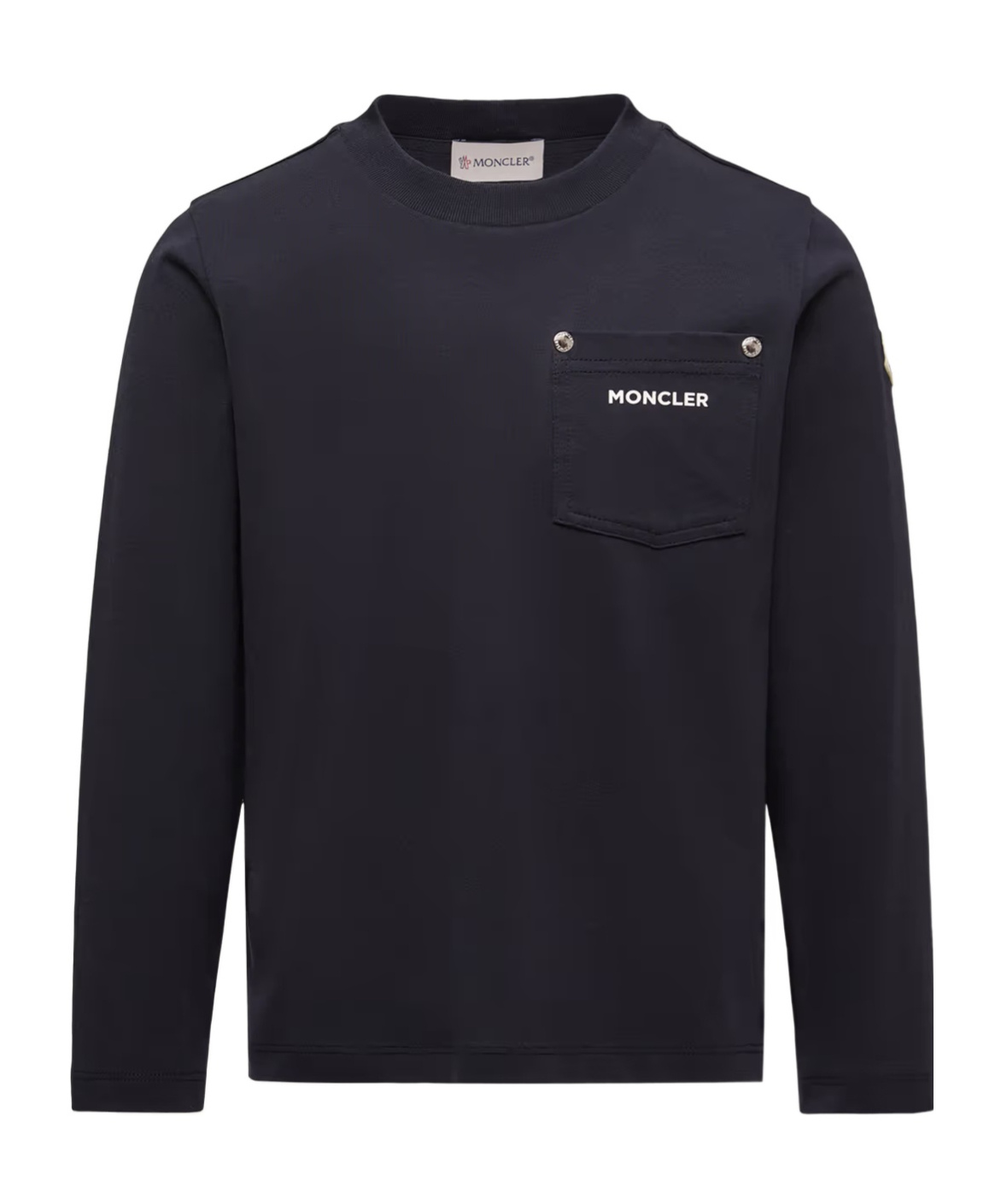 Moncler Long-sleeved T-shirt In Black