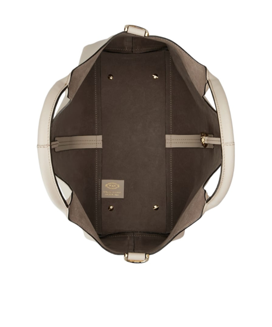 Tod's Small Hand-held Shopping Bag In Nude