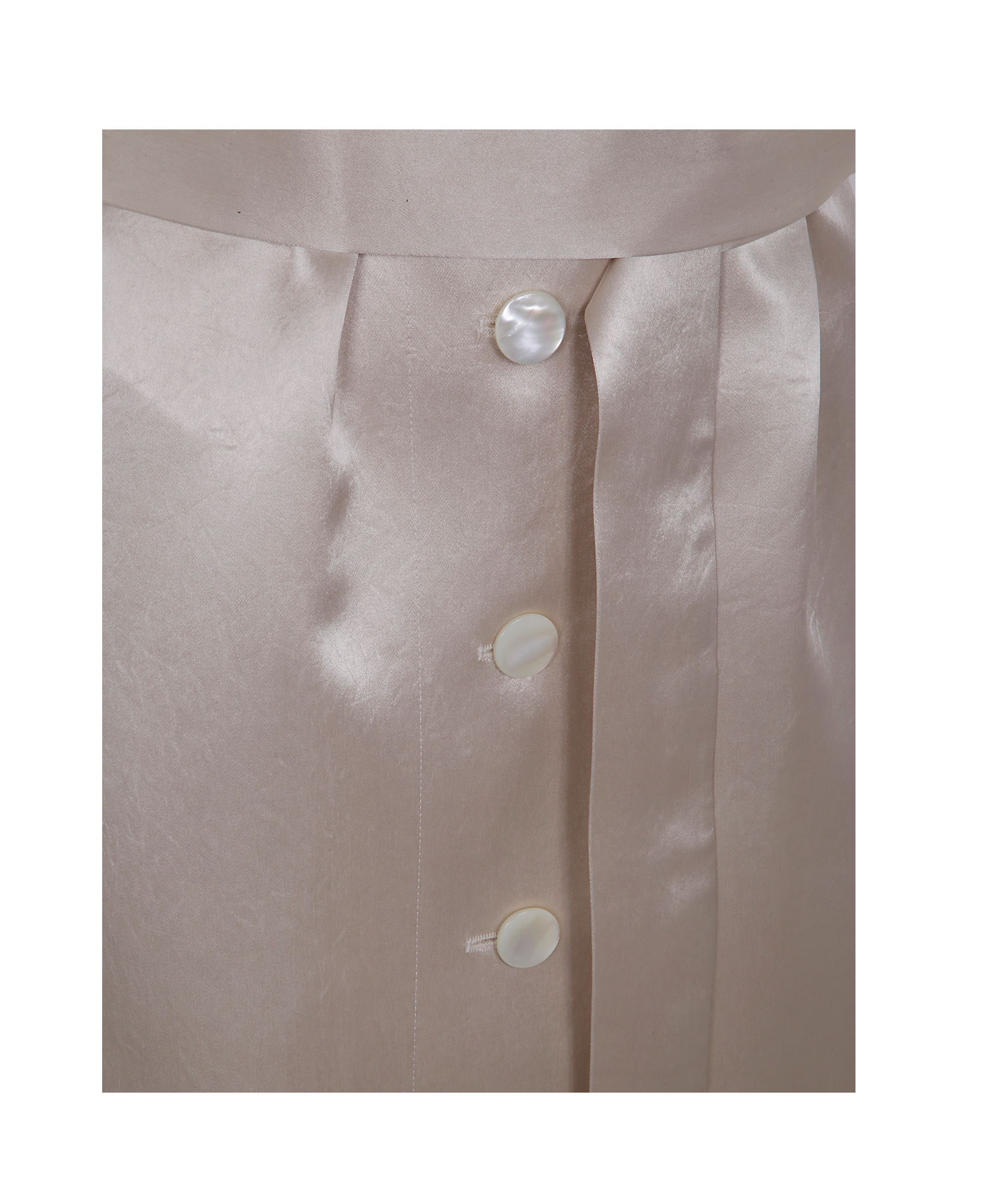 Philosophy Di Lorenzo Serafini Abito Midi Con Bottoni Beige In Nude