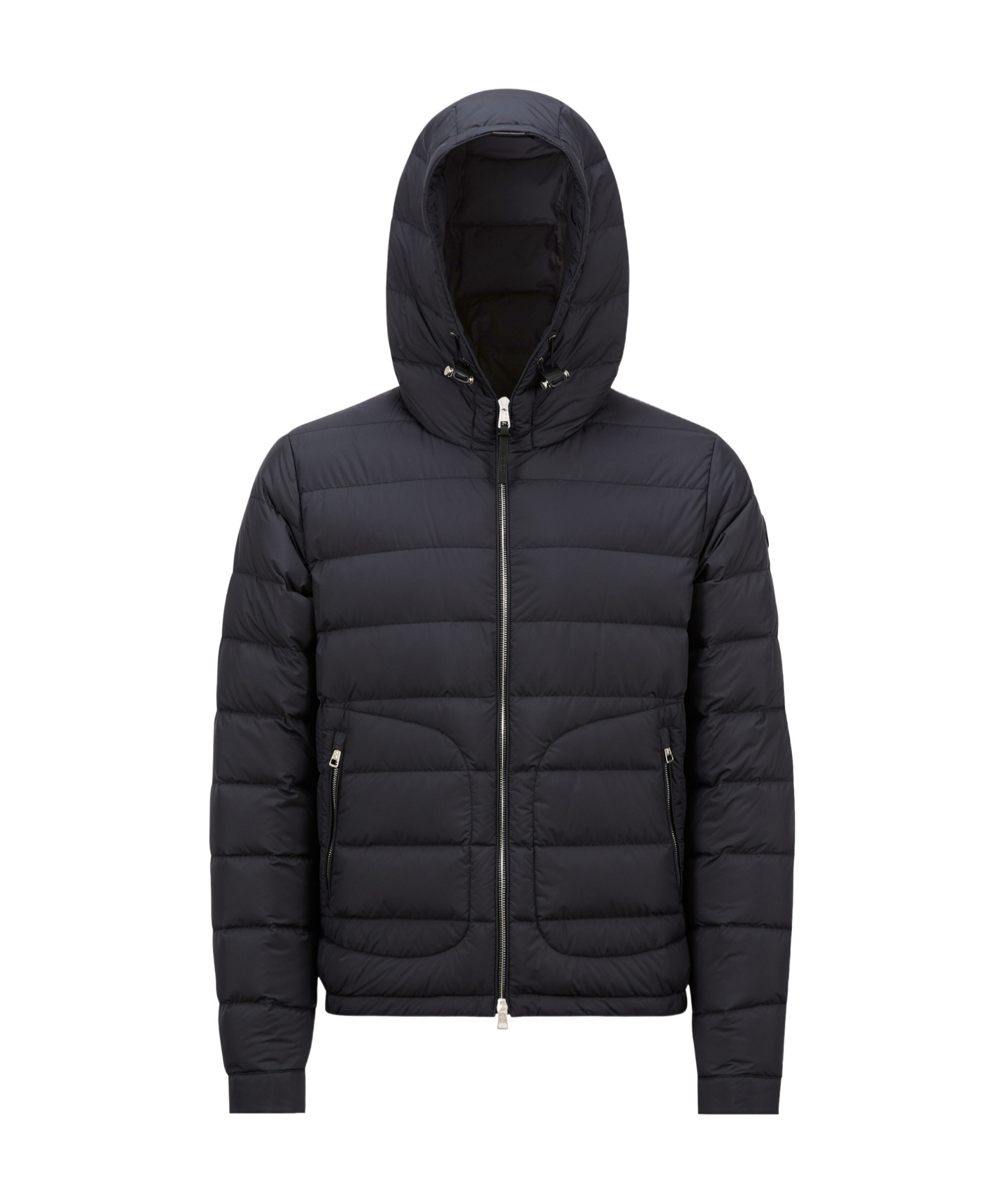 Moncler Doudoune Courte À Capuche Sestriere In Blue