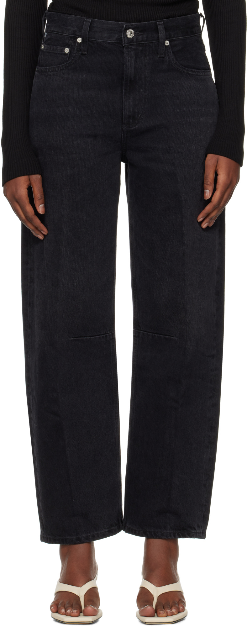 Citizen Of Humanity Belt Loop Jeans In Black