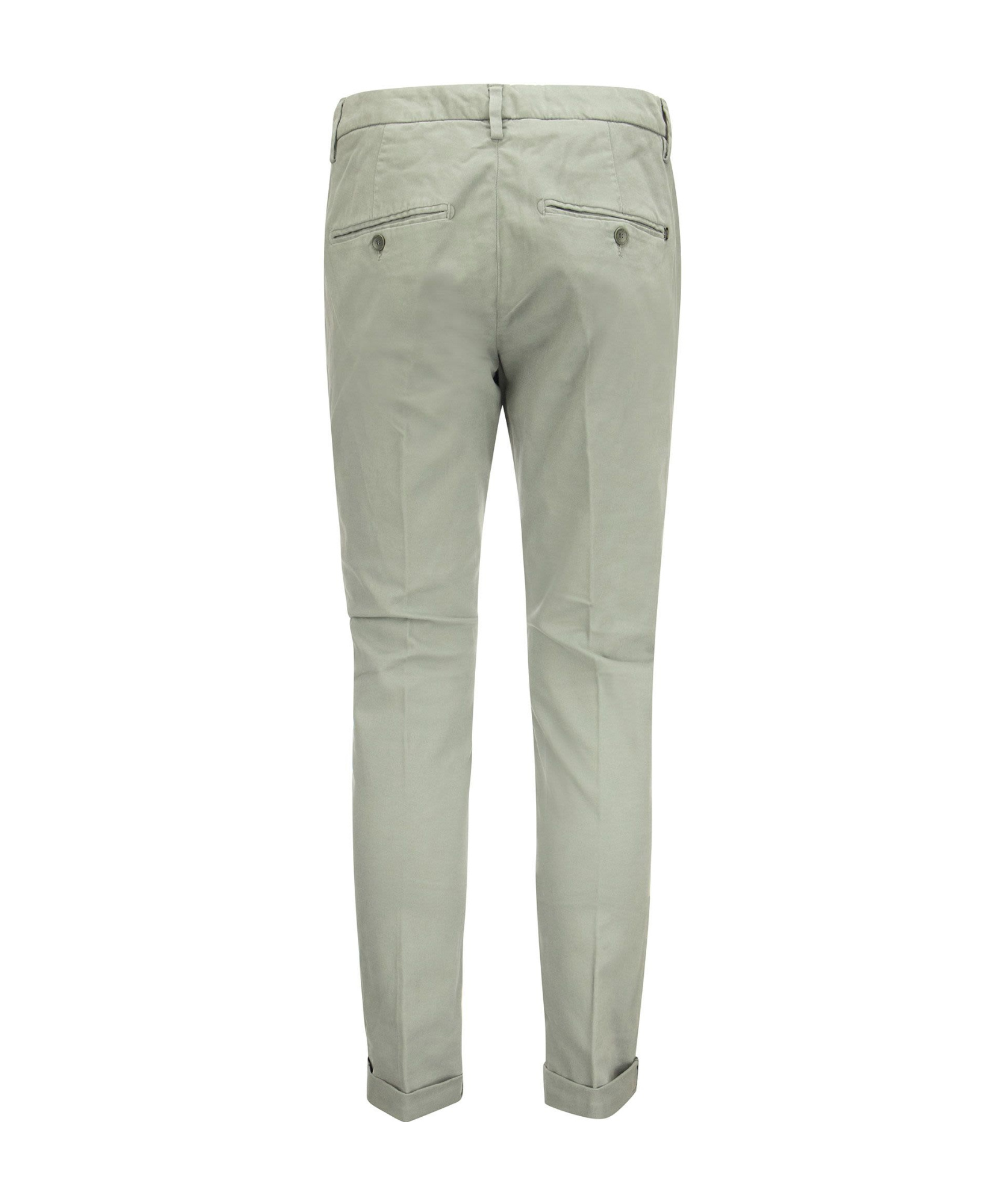 Dondup Gaubert Cotton Chino Trousers In Gray