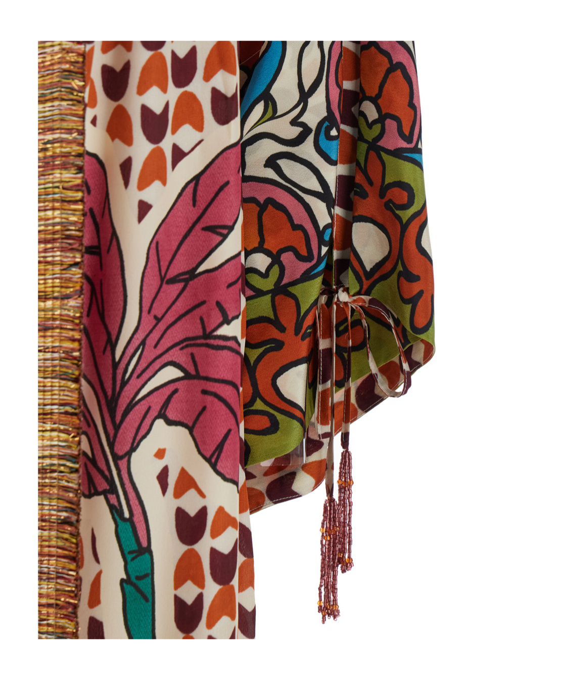 Anjuna Megan Long Kimono In Brown