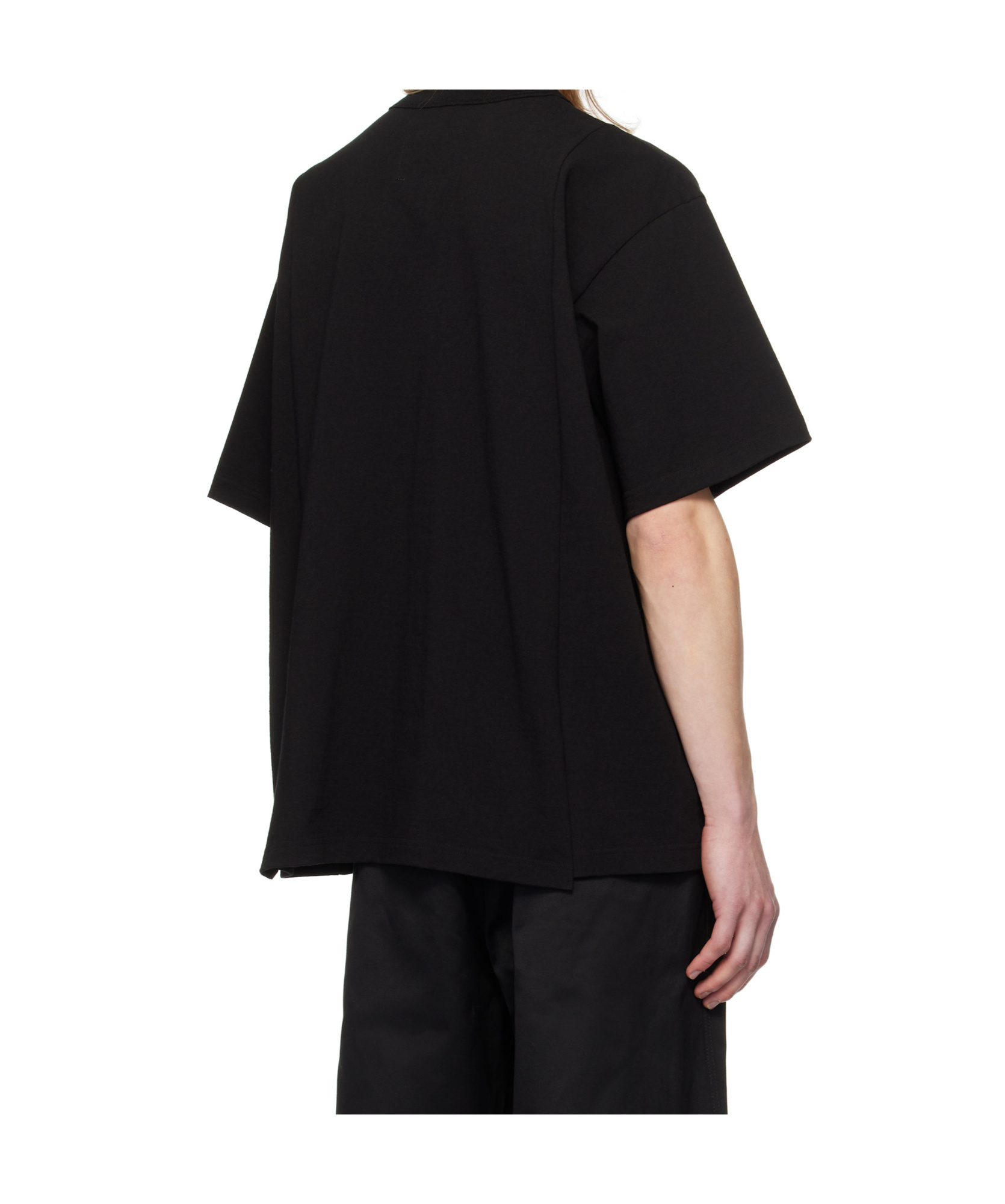 Sacai Cotton Jersey T-shirt In Black