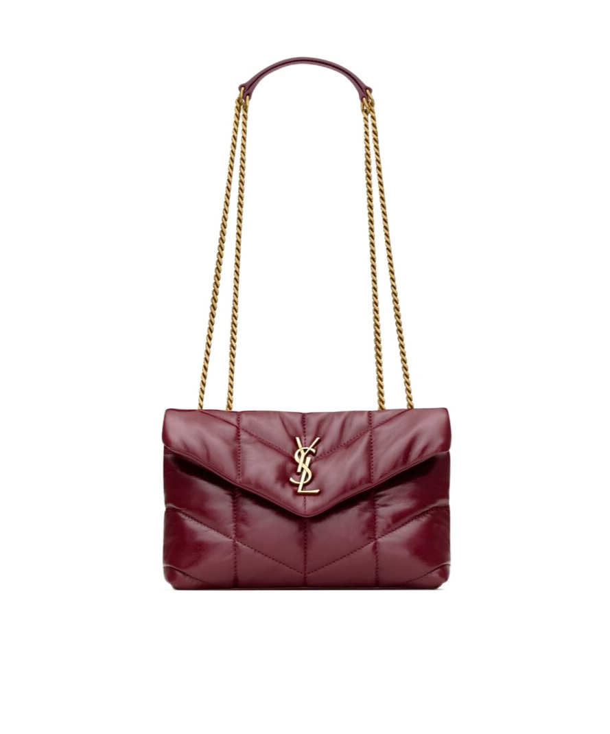 Saint Laurent Toy Puffer In Shiny Leather