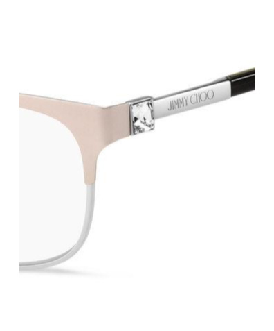 Jimmy Choo Geometrically Framed Flat Mirror In Nude