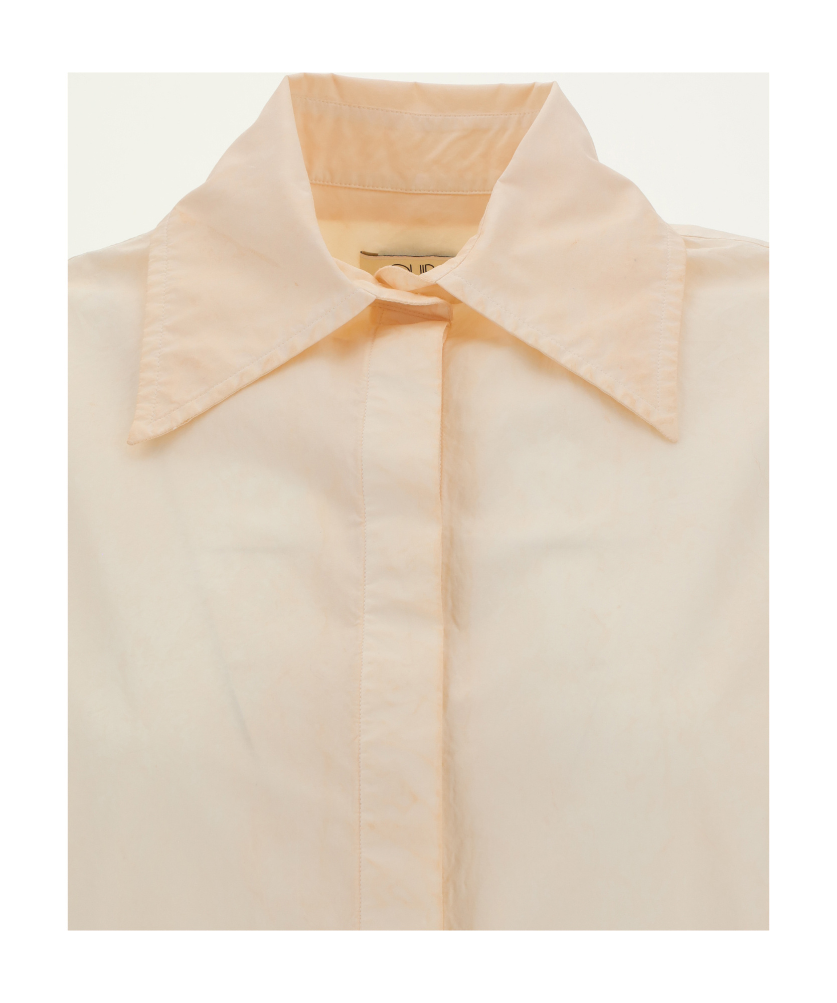 Shop Quira Cotton Shirt In Nude