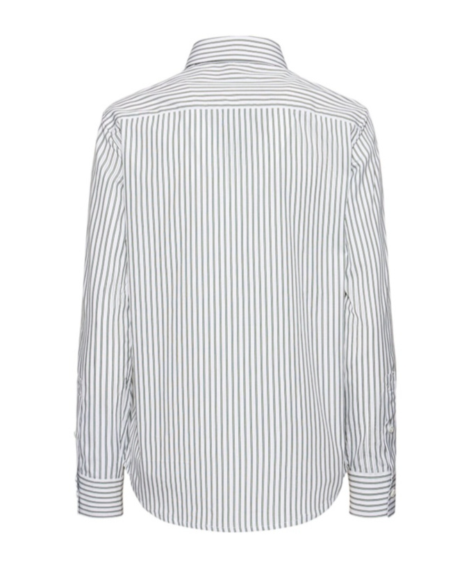 Shop Burberry Pocket Striped Poplin Shirt