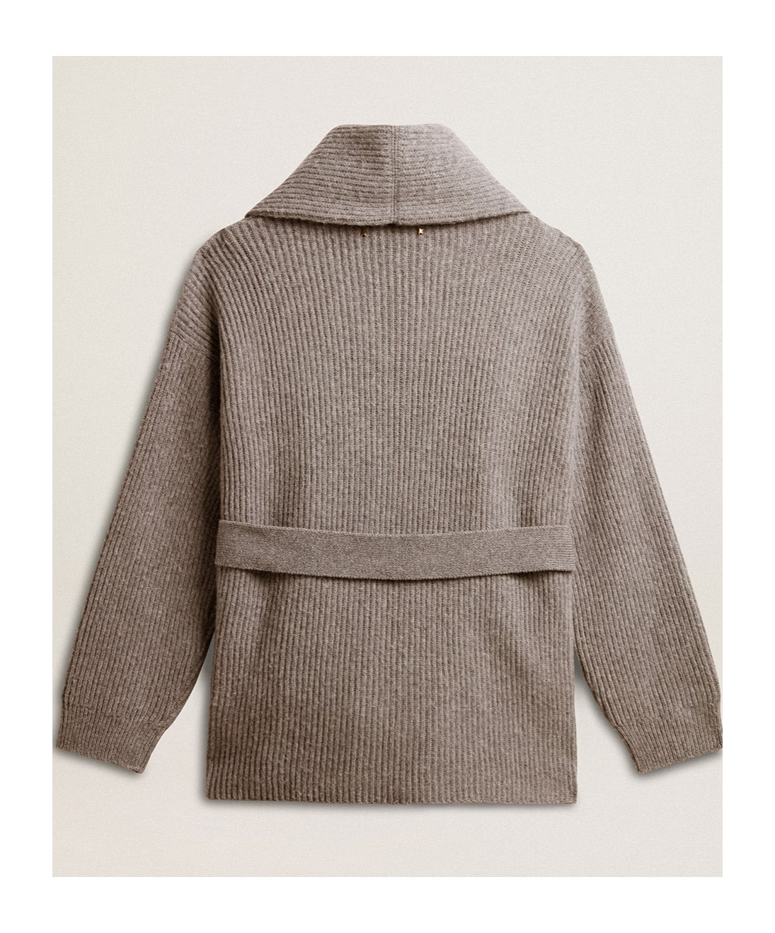 Shop Golden Goose Long-sleeved Sweater Cardigan In Gray