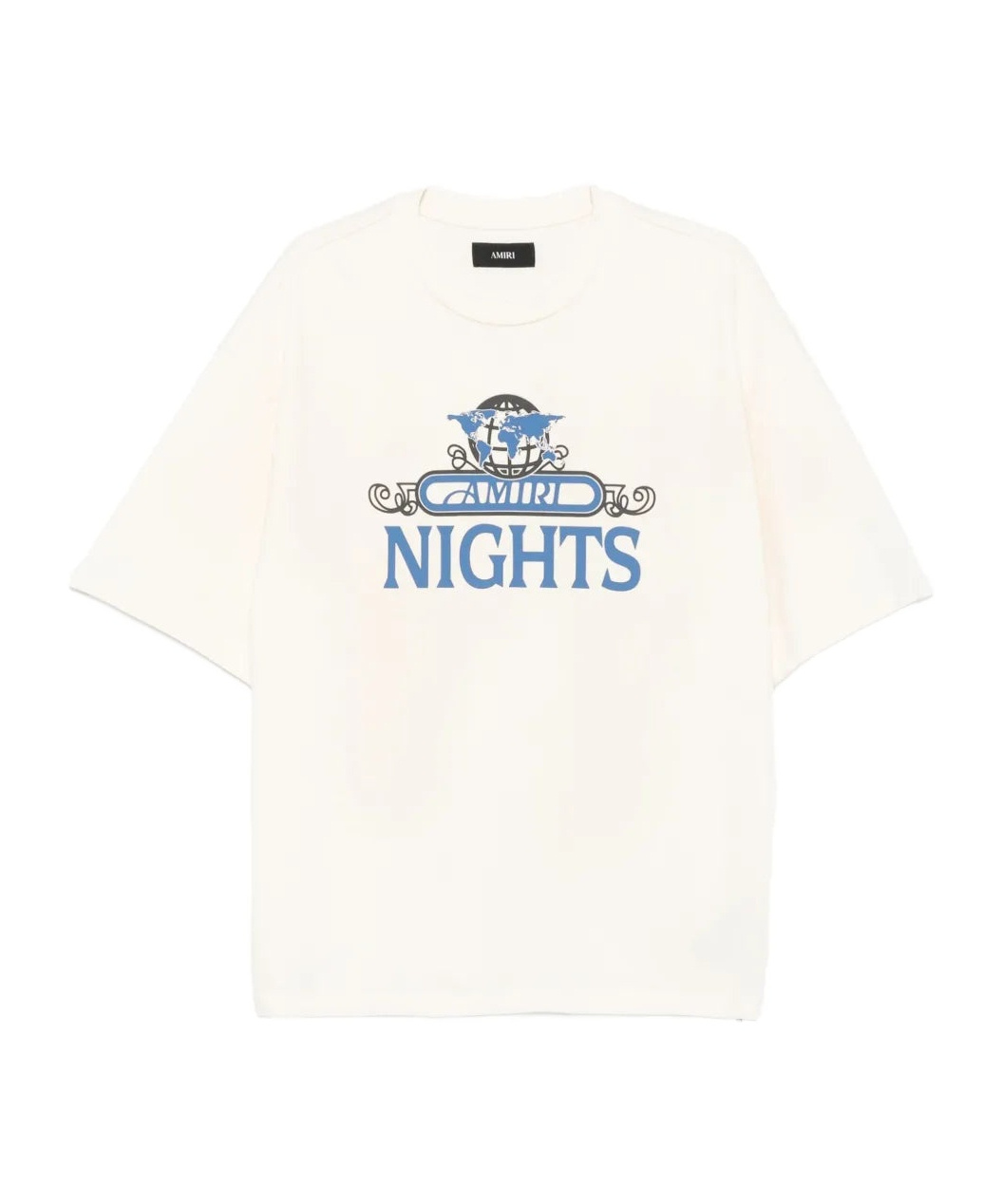 Amiri Boxy-fit Graphic T-shirt With Midnight Message In White