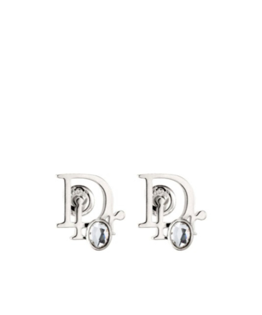 Dior Hom Xmas Sparkle Earrings In Silver