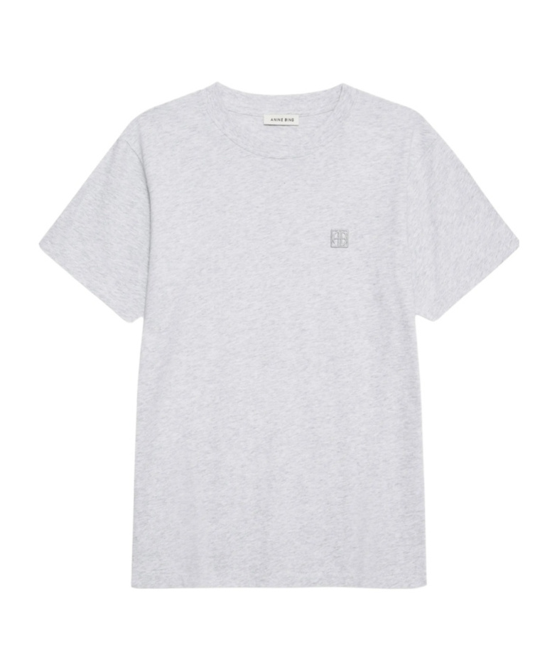 Shop Anine Bing Lili T-shirt In Heather Grey