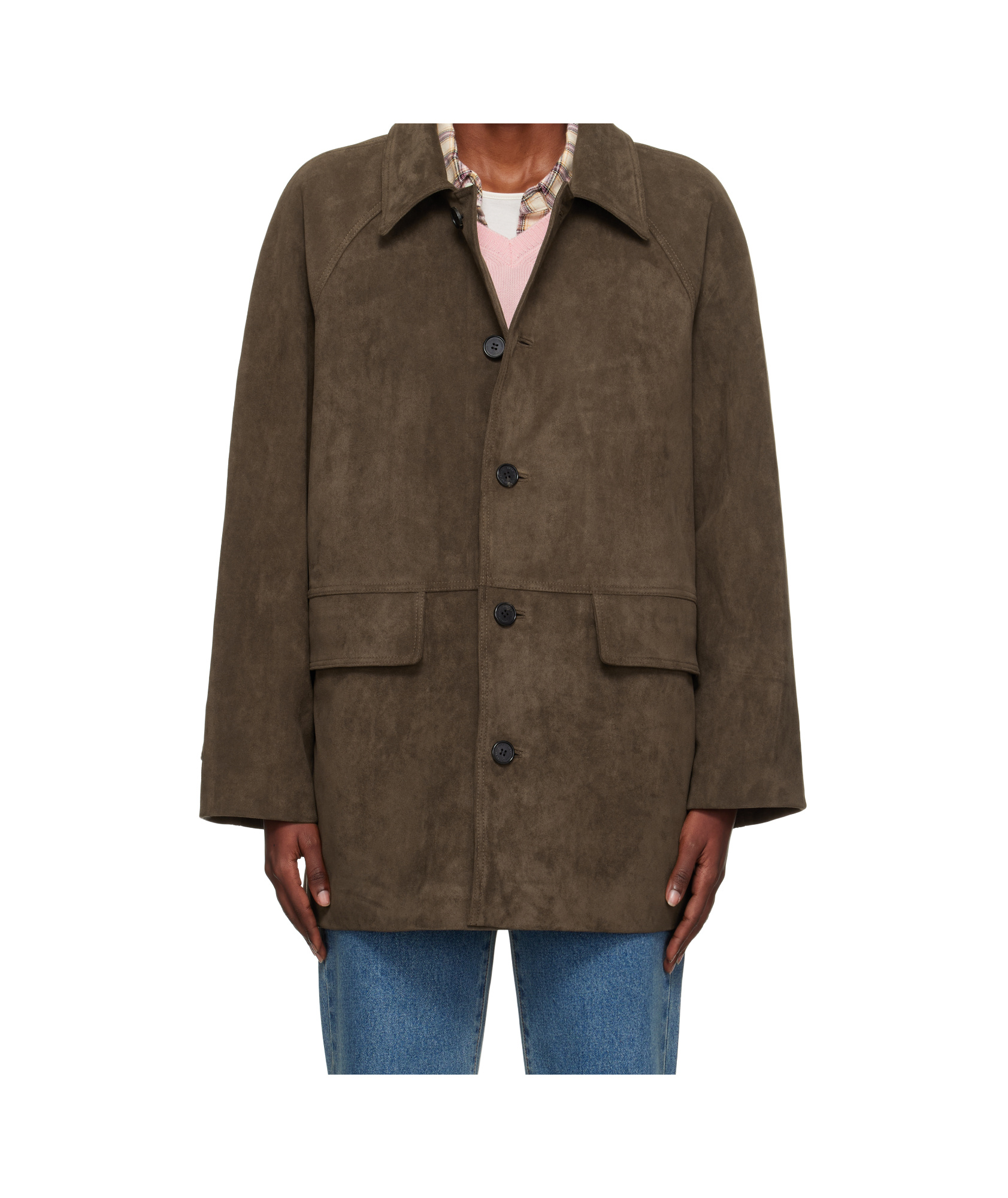 Dunst Button-down Long-sleeved Casual Jacket In Brown