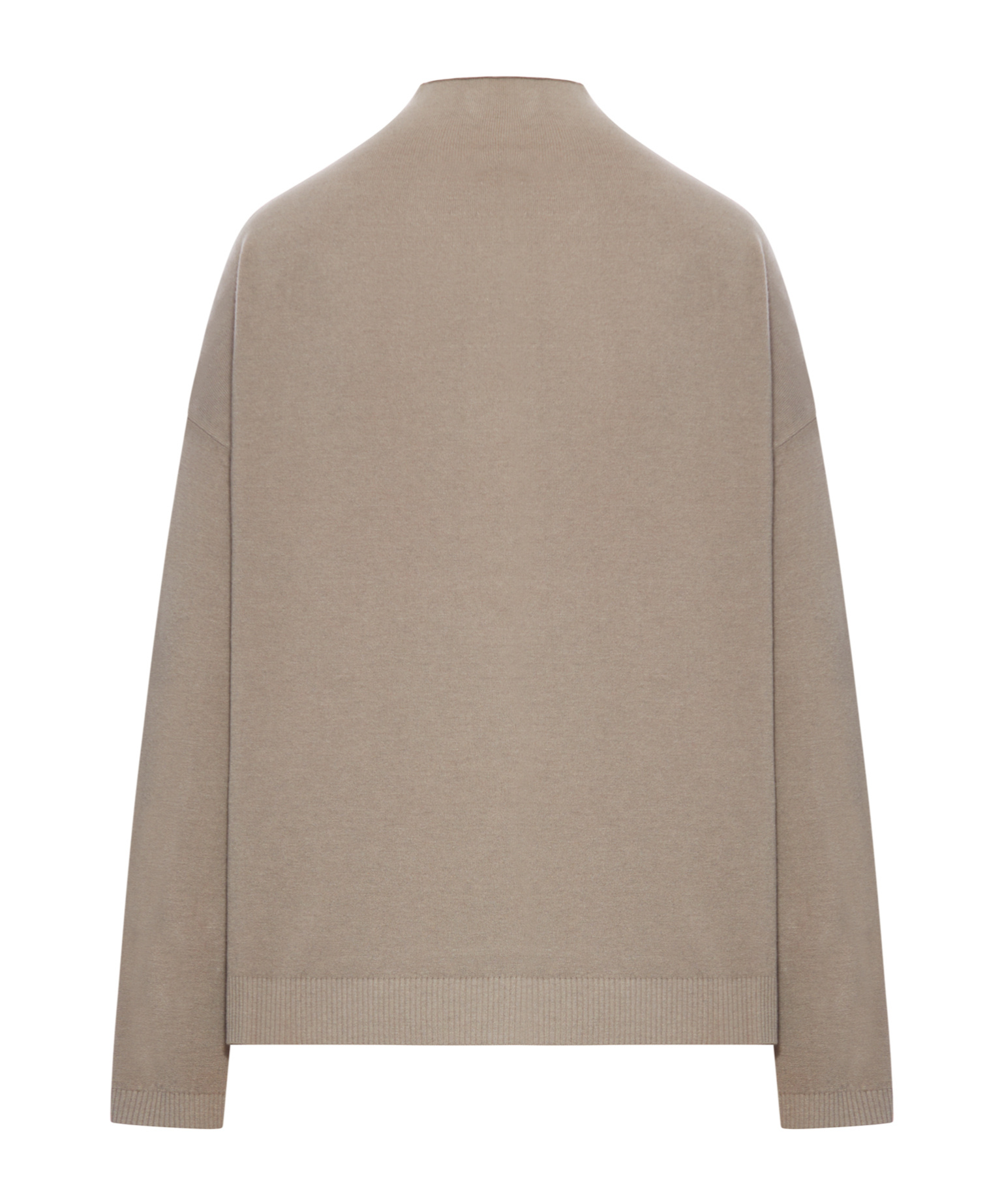 Transit Wool Blend High Neck Sweater In Brown