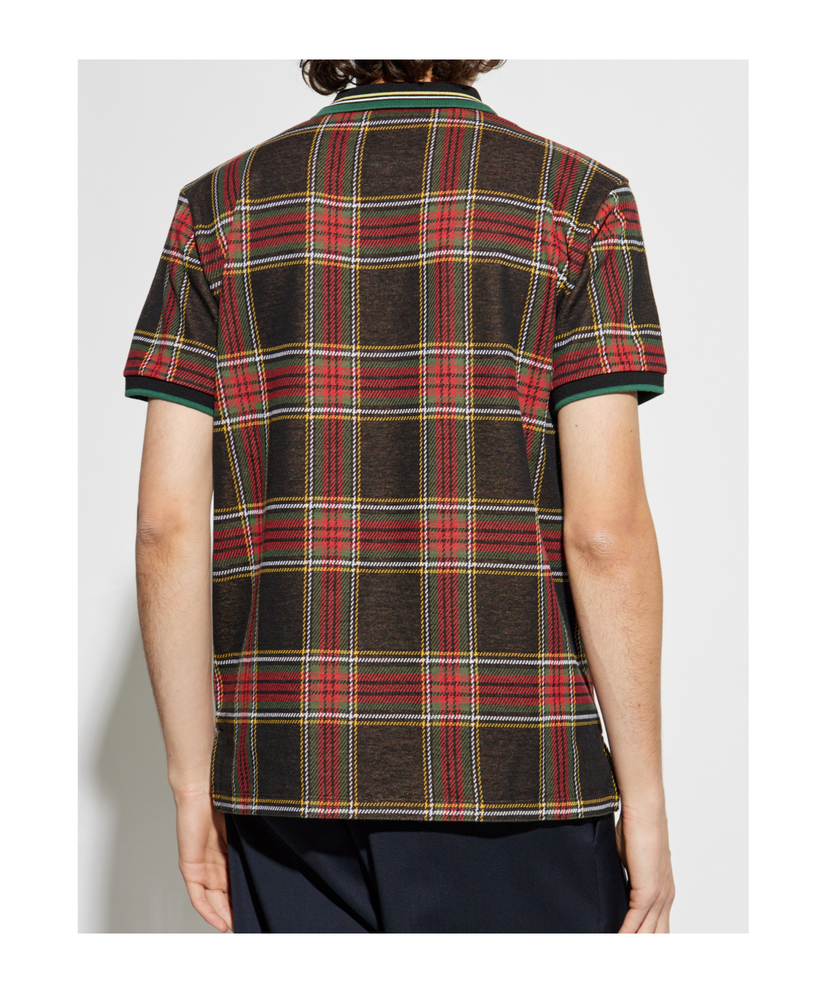 Vivienne Westwood Multicolor Polo Shirt With Orb Decoration On The Chest And All-over Tartan Motif In Cotton Man In Multi